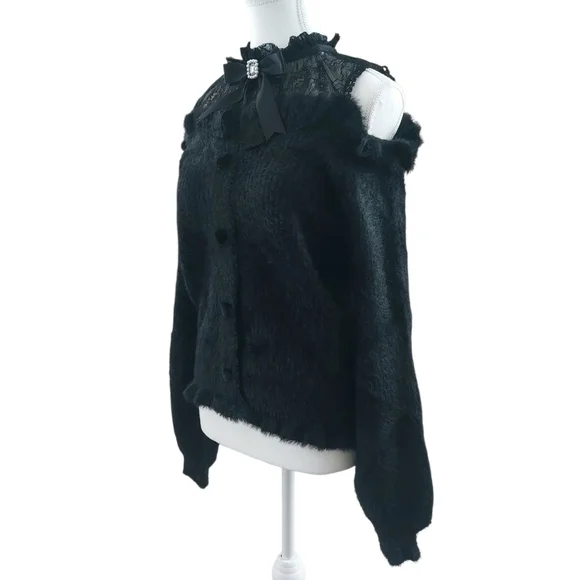 Layered Off-shoulder Knit - Picture 1 of 2